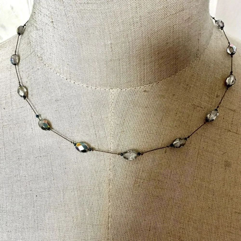 Clear beaded  necklace